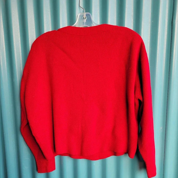 Zara Red Sweater Knit size 14 - Picture 8 of 8